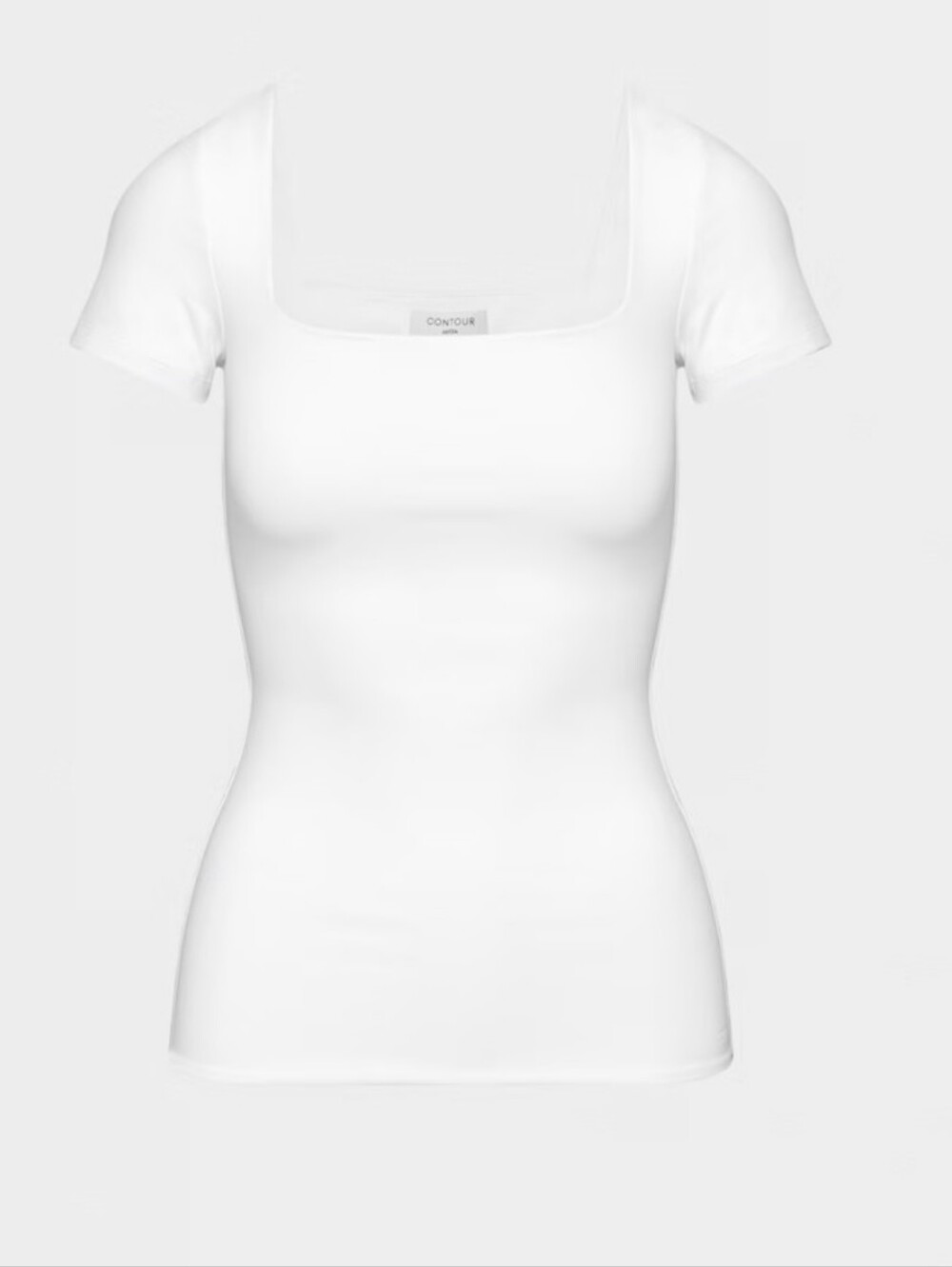 Original Contour Squareneck Hip T-Shirt WHITE S